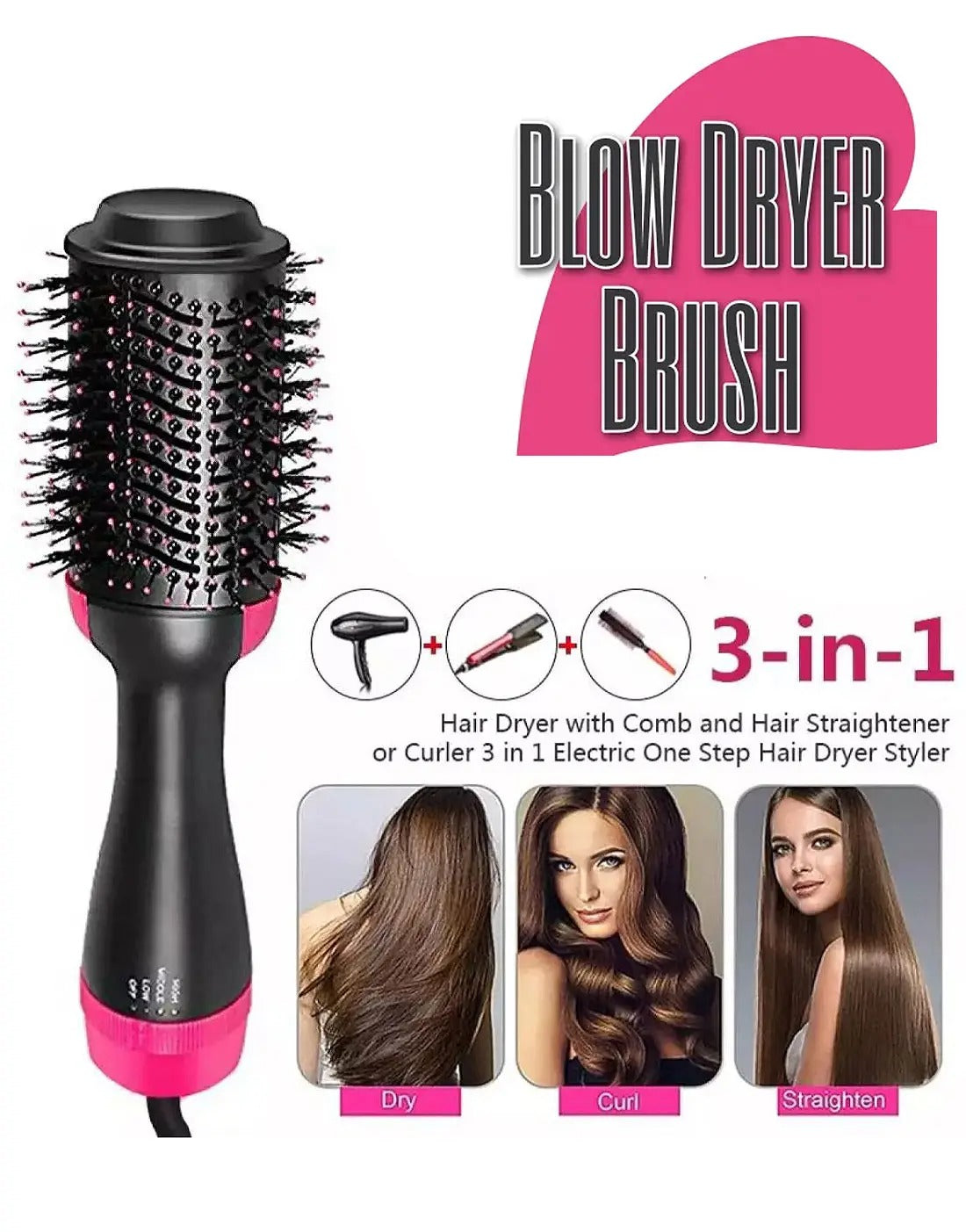 One Step Hair Dryer and Air Brush