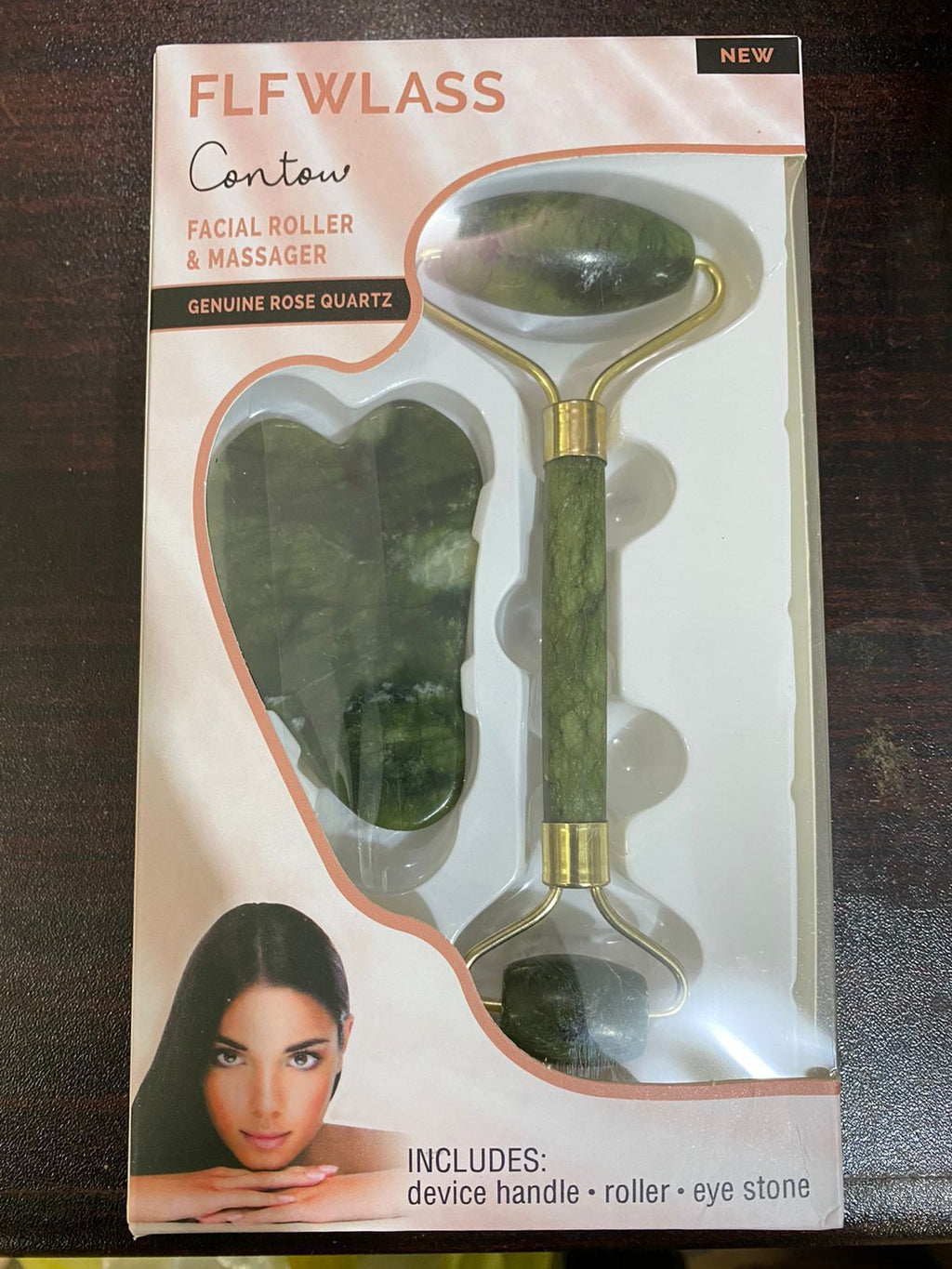 Natural Jade Roller & Gua Sha Stone Set