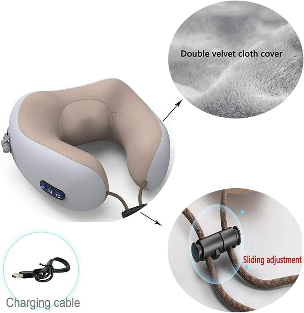 Rechargeable Neck and Shoulder Massager U-Shaped Pillow